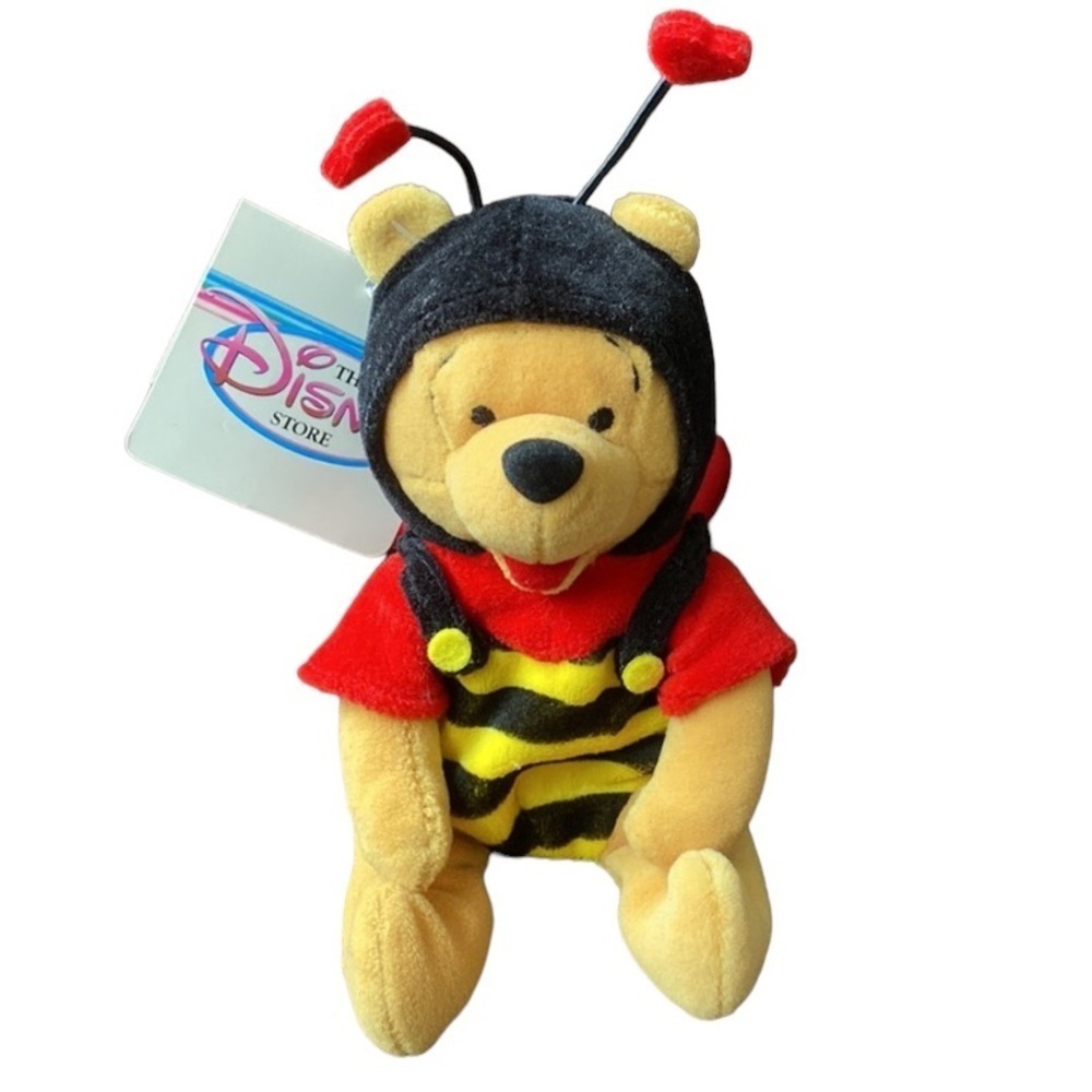 Disney Bee Pooh Bean Bag Plush 8” NWT